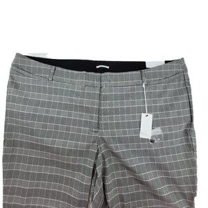 Lane Bryant The Allie Plus 28R Black Sexy Stretch Pants Skinny Ankle Pockets